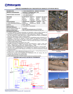 4.2.1 L.T. 220 kV Machupicchu - Abancay - Cotaruse