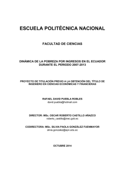 escuela polit&eacute;cnica nacional facultad de ciencias - Repositorio