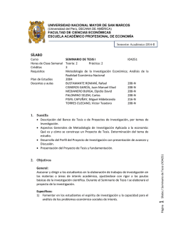 SÍLABO - Facultad de Ciencias Económicas - Universidad Nacional