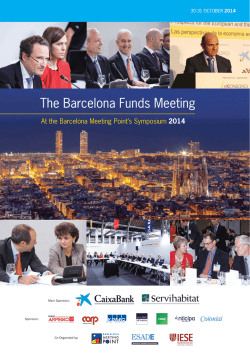 The Barcelona Funds Meeting - ESADE Business  Law Schools