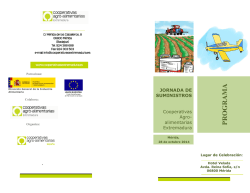 Descargar Programa de la Jornada - Cooperativas Agro-alimentarias