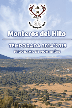 calendario 2014/2015 - Monteros del Hito