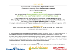 (Invitación Círculo Bellas Artes 16.10.2014) - Cáritas Española
