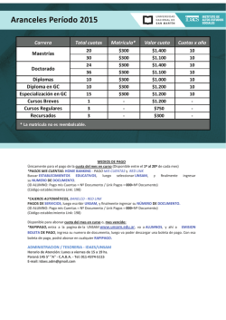 Aranceles 2015.pdf - Instituto de Altos Estudios Sociales