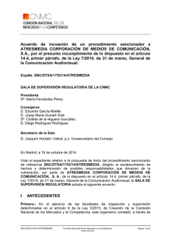 Resolución SCN/DTSA/1753/2014 - CNMC