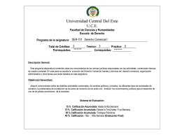 DER-731 Derecho Comercial I - Universidad Central del Este