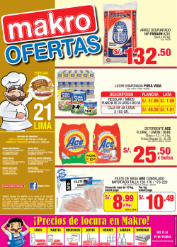 S/. 1.89 x kg. - Makro