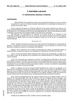 2. Autoridades y personal - Junta de Andalucía