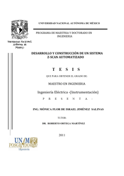 Ingeniería Eléctrica -(Instrumentación) - UNAM