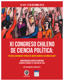 15,16 y 17 de Octubre 2014 - Asociación Chilena de Ciencia Política