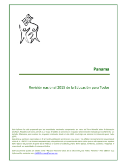 informe de revisión nacional de Educación para - unesdoc - Unesco