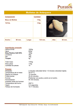 Molletes de Antequera - Puratos