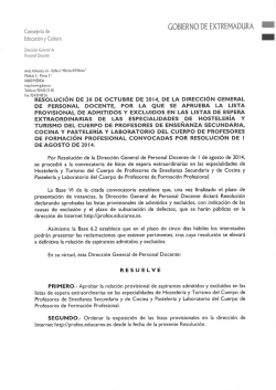 Consejería de - - ProfEX - Educarex