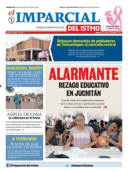 REZAGO EDUCATIVO EN JUCHITÁN - El Imparcial