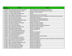 VII.- Lista de Personal.xlsx - Universidad Tecnológica de Corregidora