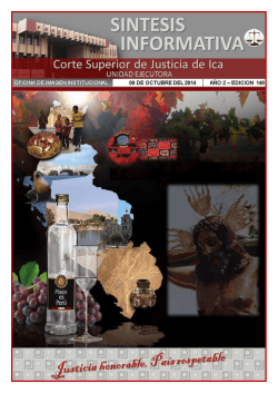 sintesis informativa de la csj ica del 07 de octubre - Poder Judicial