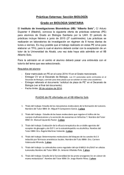 (IIB) &ldquo;Alberto Sols (PDF) - Universidad de Alcal&aacute;