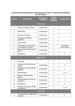 Plan de Estudios