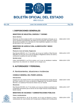 Sumario del BOE núm 266 de Lunes 3 de noviembre de - BOE.es