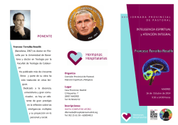PONENTE INTELIGENCIA ESPIRITUAL y ATENCI&Oacute;N INTEGRAL