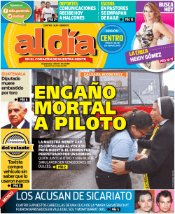 LOS ACUSAN DE SICARIATO - Al día