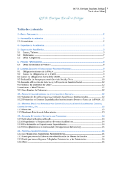 Q.F.B. Enrique Escalera Z&uacute;&ntilde;iga - P&aacute;ginas Personales UNAM