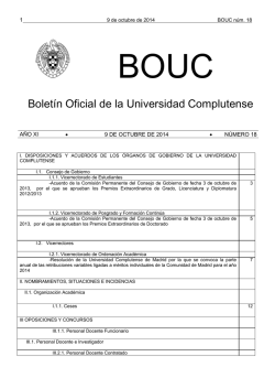 Boletín Oficial de la Universidad Complutense