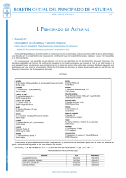 Bolet&iacute;n Oficial del Principado de Asturias