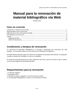 Manual para la renovación de material - Biblioteca, FES-C