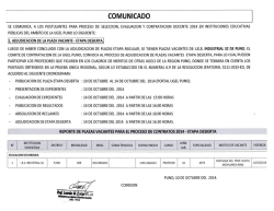 PLAZAS PARA CONTRATO 1024_ETAPA - UGEL PUNO