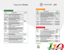 Programaci&oacute;n 110 a&ntilde;os - Universidad de Nari&ntilde;o