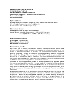 Historia Argentina y La - Facultad de Humanidades-UNNE