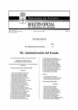 JUNTA ELECTORAL PROVINCIAL DE ASTURIAS - Senado