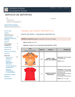 PDF - Servicio de Deportes - Universidad de Alicante