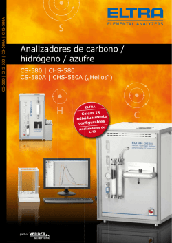 Analizadores de carbono / hidrógeno / azufre - Equilab