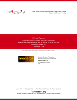 Redalyc.Integridad cient&iacute;fica: principio que inspira el prestigio