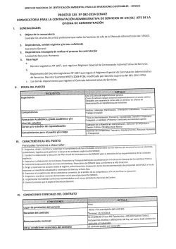 CAS 082-2014-SENACE “Jefe de la Oficina de Administración”.