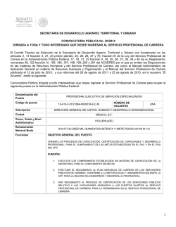 Formato de Convocatoria dirigida a todo interesado - Secretar&iacute;a de