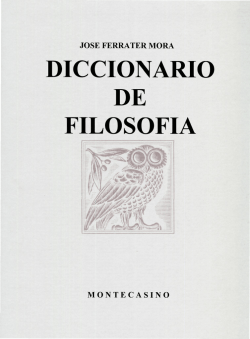 Diccionario de Filosofía de José Ferrater Mora, I