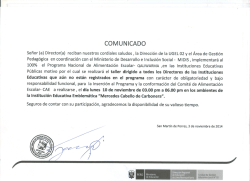 COMUNICADO - Ugel 02