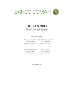 BOCAN 2015 - Banco Comafi