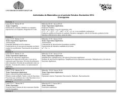 Programa de Matemáticas - Universidad Simón Bolívar