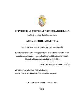 universidad t&eacute;cnica particular de loja &aacute;rea sociohuman&iacute;stica