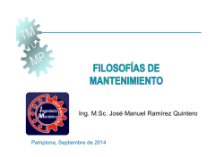 Ing. M.Sc. José Manuel Ramírez Quintero