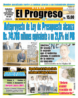 Bs. 15,00 - Diario el Progreso