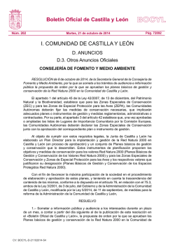 BOCYL n.&ordm; 202 21-octubre-2014 - Junta de Castilla y Le&oacute;n