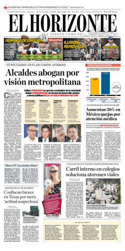 Alcaldes abogan por visión metropolitana - El Horizonte