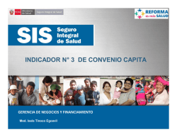 INDICADOR N&deg; 3 DE CONVENIO CAPITA - DARES