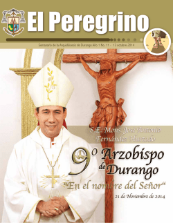 El Peregrino 11 - Arquidiócesis de Durango
