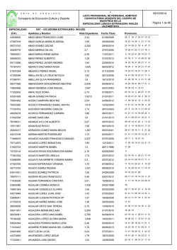 ANEXO I. Admitidos por orden alfab&eacute;tico